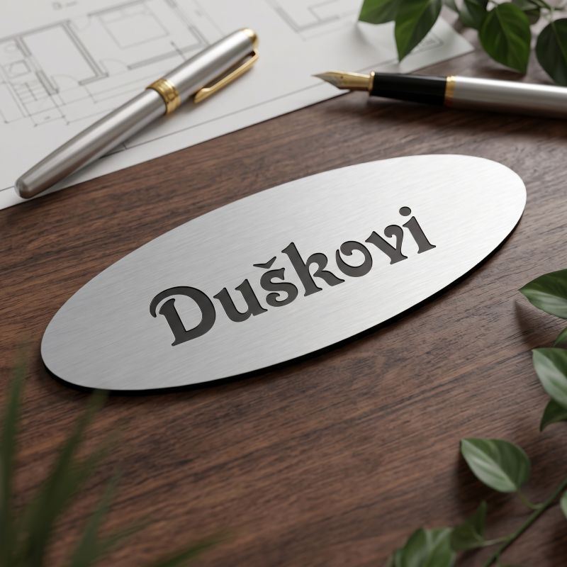 Jmenovka na dveře, 100x40mm, typ 2