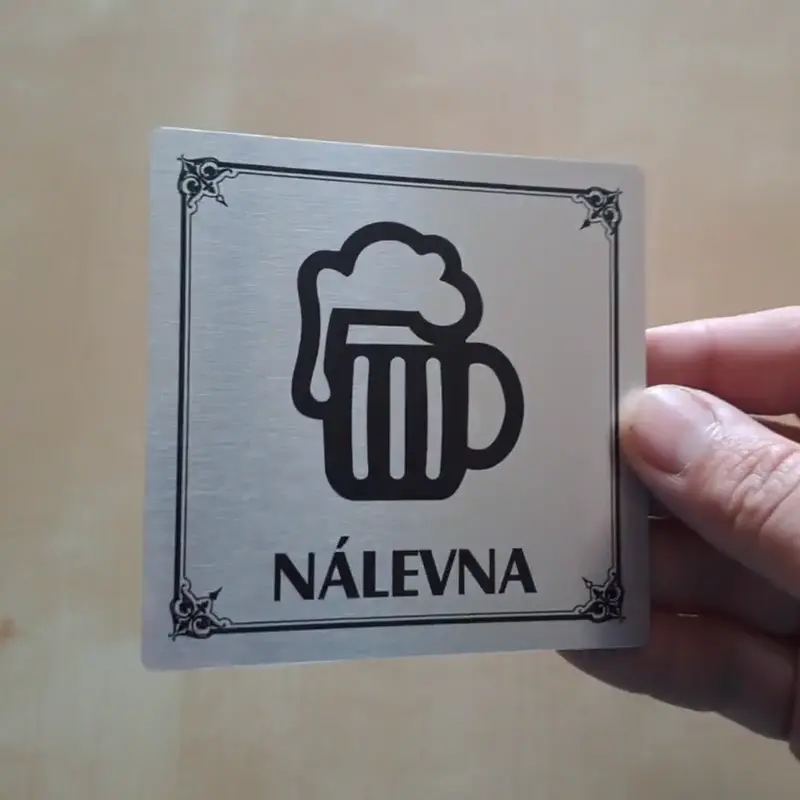 Nálevna, 80x80mm, stříbrná, Texas