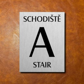 Označení schodiště, 150x200mm