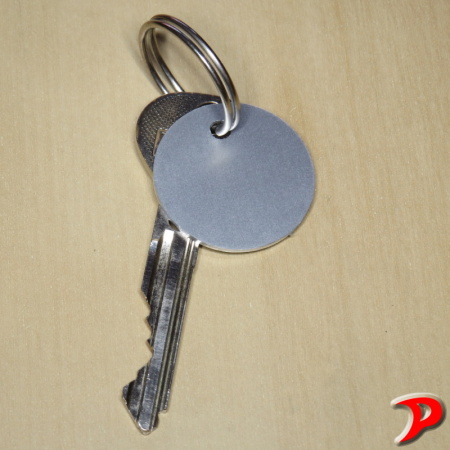 Klíčenka typ T, 30x30 mm, dural, stříbrná