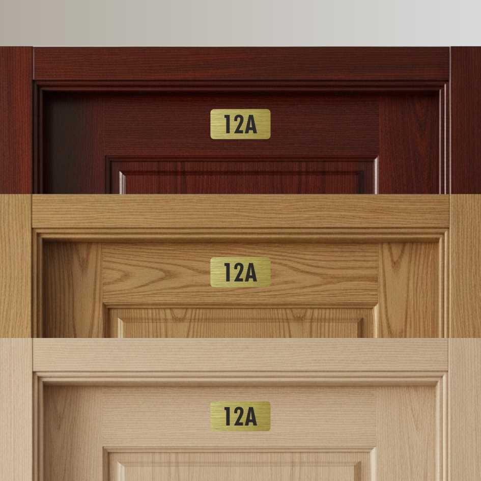 Číslo na dveře typ B – samolepka zlatá, 50x25mm