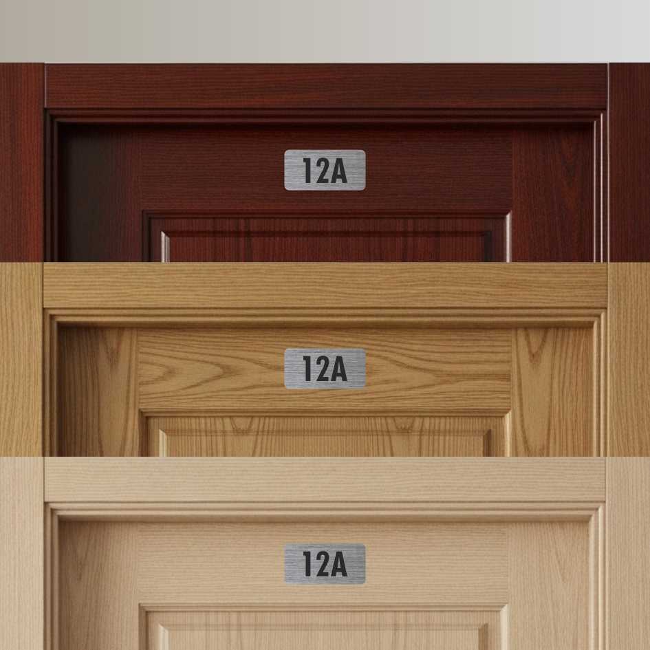 Číslo na dveře typ B – samolepka stříbrná, 50x25mm