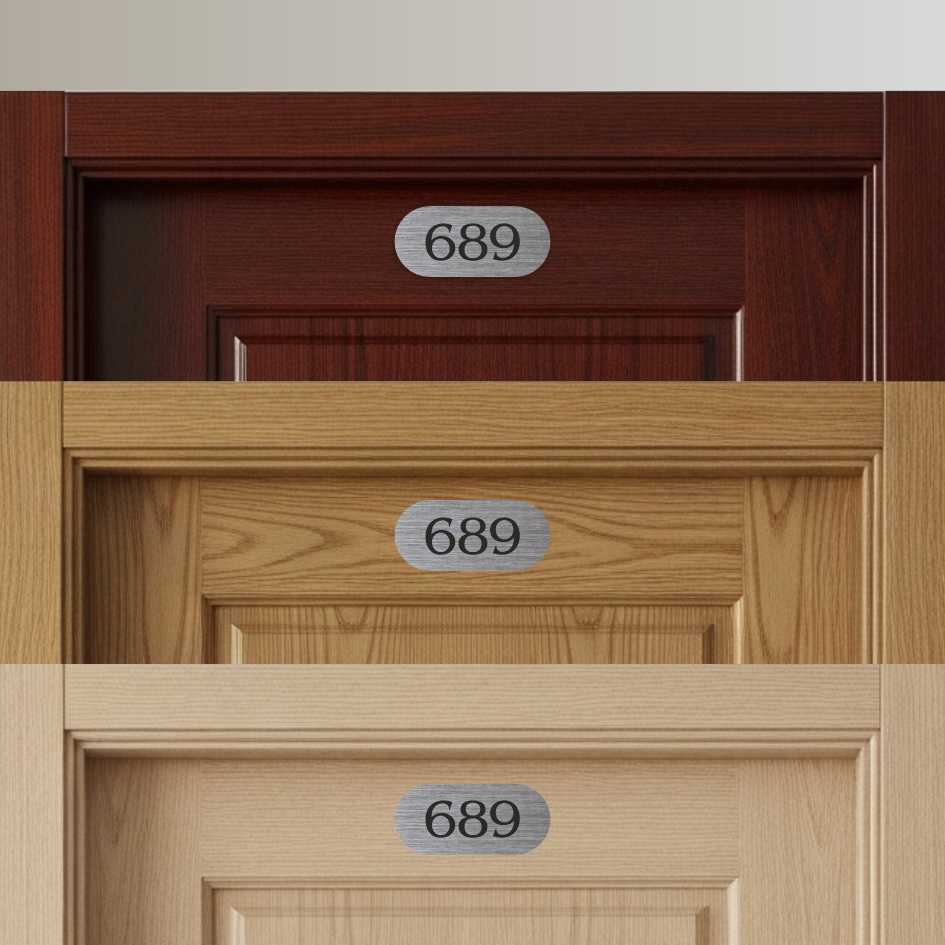 Číslo na dveře typ I – samolepka stříbrná, 60x27mm