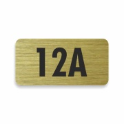 Číslo na dveře typ B – samolepka zlatá, 50x25mm