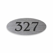 Číslo na dveře typ P – samolepka stříbrná, 70x30mm
