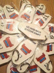 klíčenka s potiskem