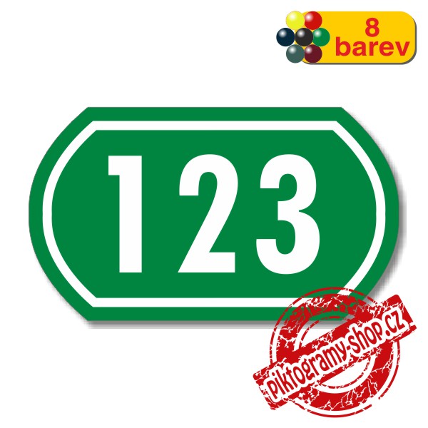 Číslo na dveře, typ 13