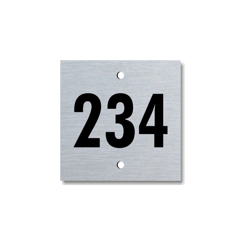 Číslo na dveře, typ 2, 35x35mm, stříbrné