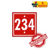 Číslo na dveře, typ 3