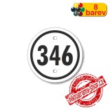 Číslo na dveře, typ 8