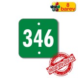 Číslo na dveře, typ 9