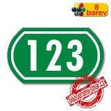Číslo na dveře, typ 13