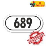 Číslo na dveře, typ 22