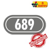 Číslo na dveře, typ 22