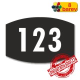 Číslo na dveře, typ 25