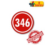 Číslo na dveře, typ 8