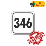 Číslo na dveře, typ 10