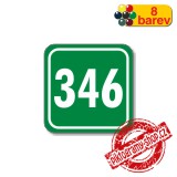 Číslo na dveře, typ 10