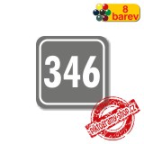 Číslo na dveře, typ 10