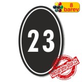 Číslo na dveře, typ 1