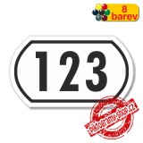 Číslo na dveře, typ 13