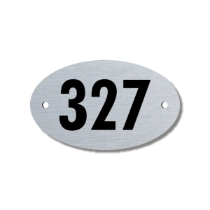 Číslo na dveře, typ 21, 50x30mm, stříbrné