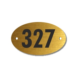 Číslo na dveře, typ 21, 50x30mm, zlaté