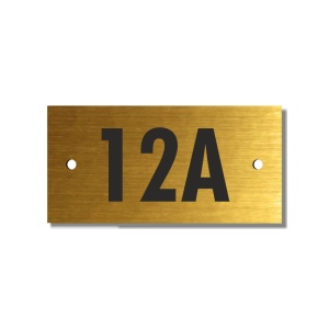 Číslo na dveře, typ 4, 50x25mm, zlaté