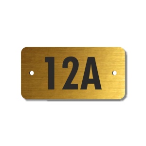 Číslo na dveře, typ 5, 50x25mm, zlaté