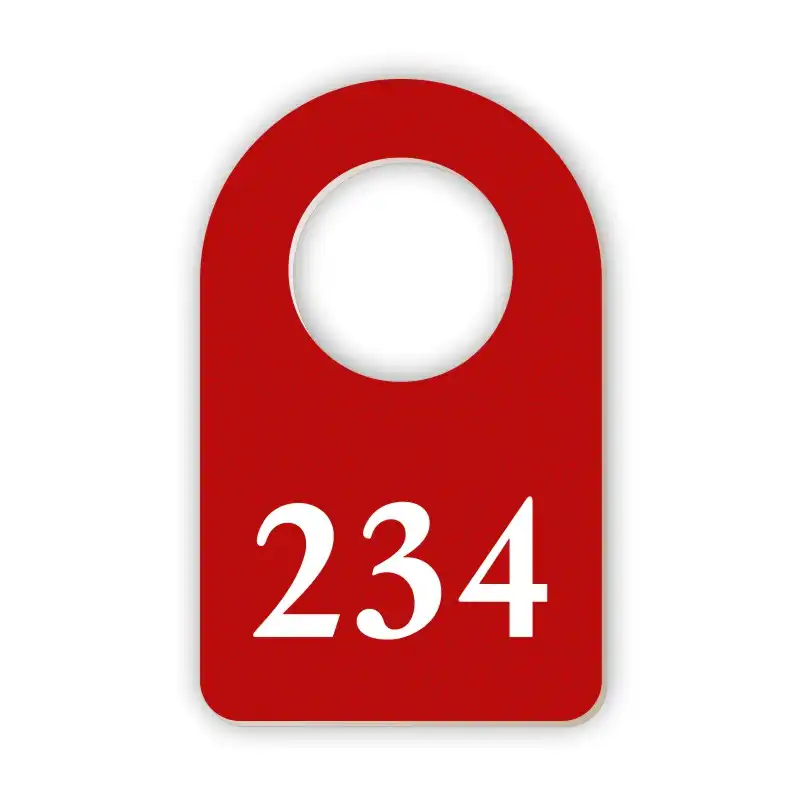 Šatní visačka, rozměr 90x42 mm