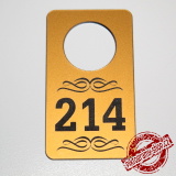 Bronzová šatní visačka typ 4, 50x90 mm 