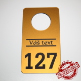 Bronzová šatní visačka typ 5, 55x100 mm 