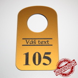 Bronzová šatní visačka typ 8, 60x100 mm 