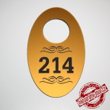 Bronzová šatní visačka typ 10, 60x100 mm 