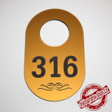 Bronzová šatní visačka typ 13, 60x100 mm 