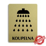 Piktogram Koupelna, stříbrný 100x133mm Oregon