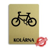 Piktogram Kolárna, stříbrný 100x133mm Oregon