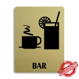 Piktogram Bar, stříbrný 100x133mm Oregon