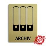 Piktogram Archiv, stříbrný 100x133mm Oregon