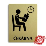 Piktogram Čekárna, stříbrný 100x133mm Oregon