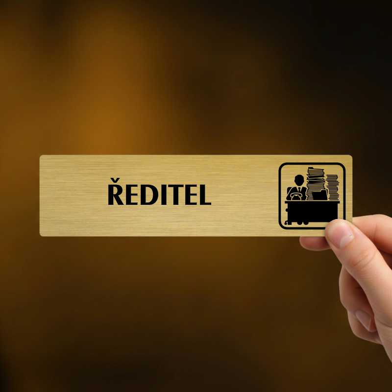 Ředitel var-2, stříbrná cedulka