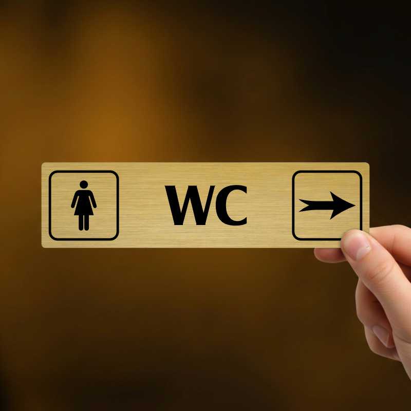 WC ženy vpravo, Florida, zlatá
