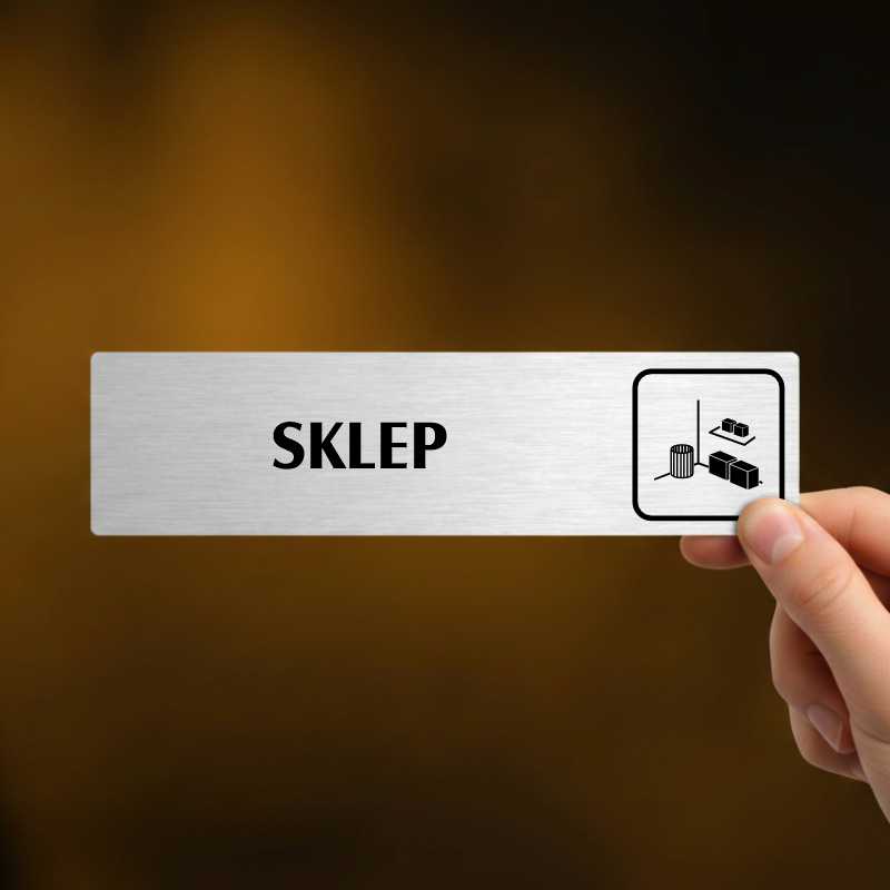 Sklep, zlatá cedulka, 180x45mm, typ Florida