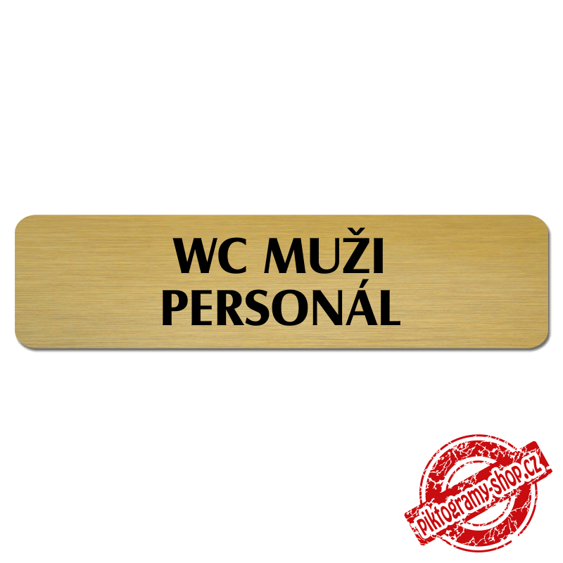 WC muži personál, Florida, zlatá