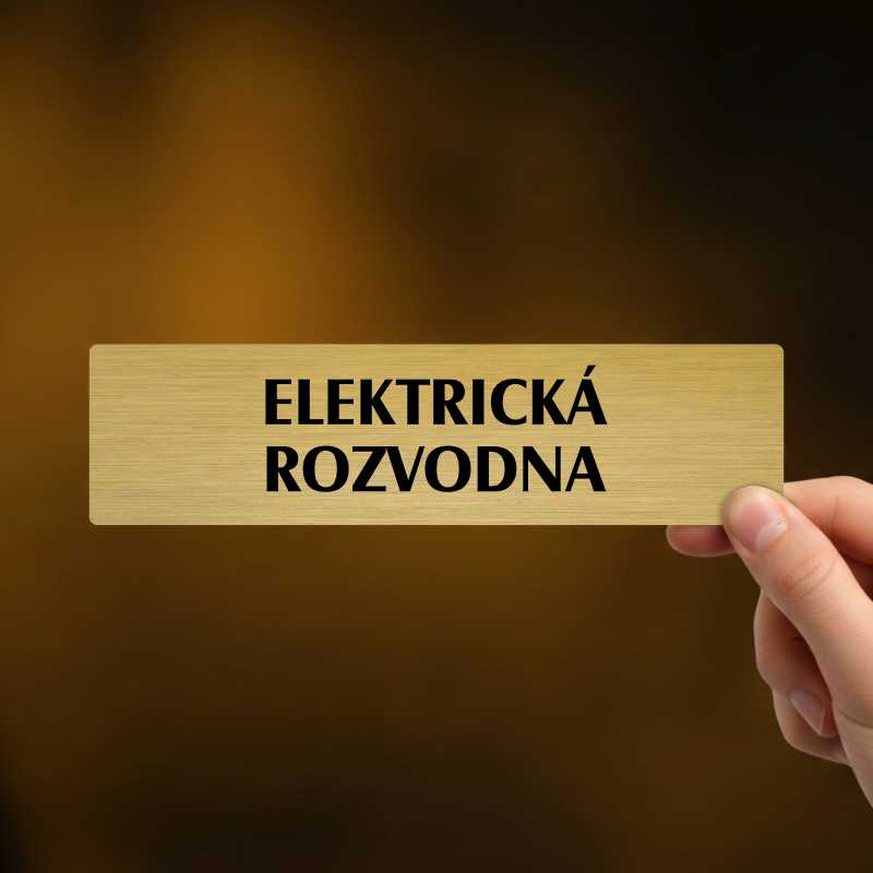 Elektrická rozvodna, popiska, 180x45mm