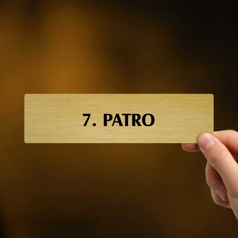 7. patro, popiska, 180x45mm