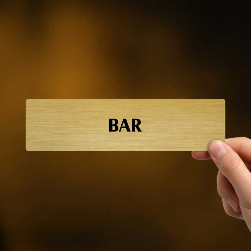 Bar, popiska, 180x45mm