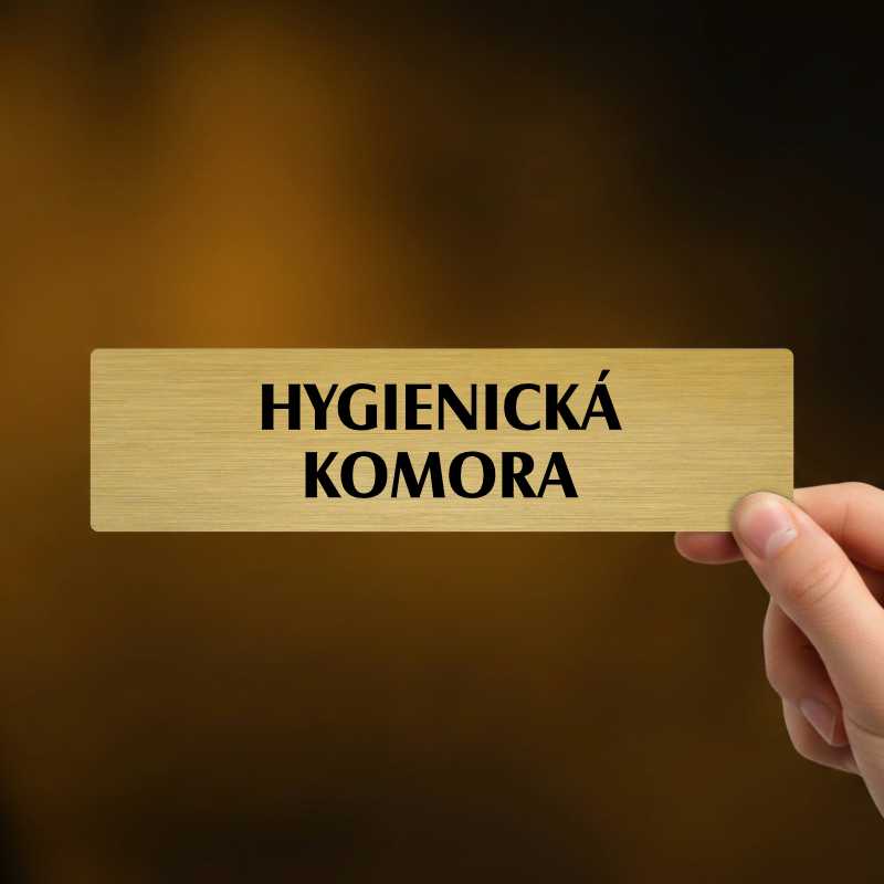 Hygienická komora, popiska, 180x45mm