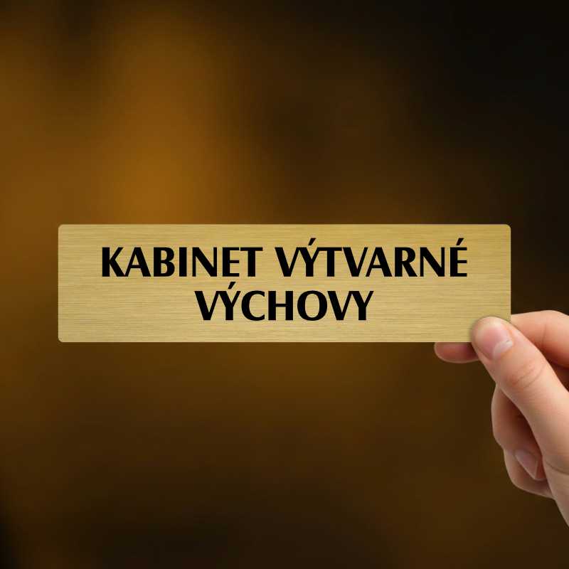 Kabinet výtvarné výchovy, popiska, 180x45mm