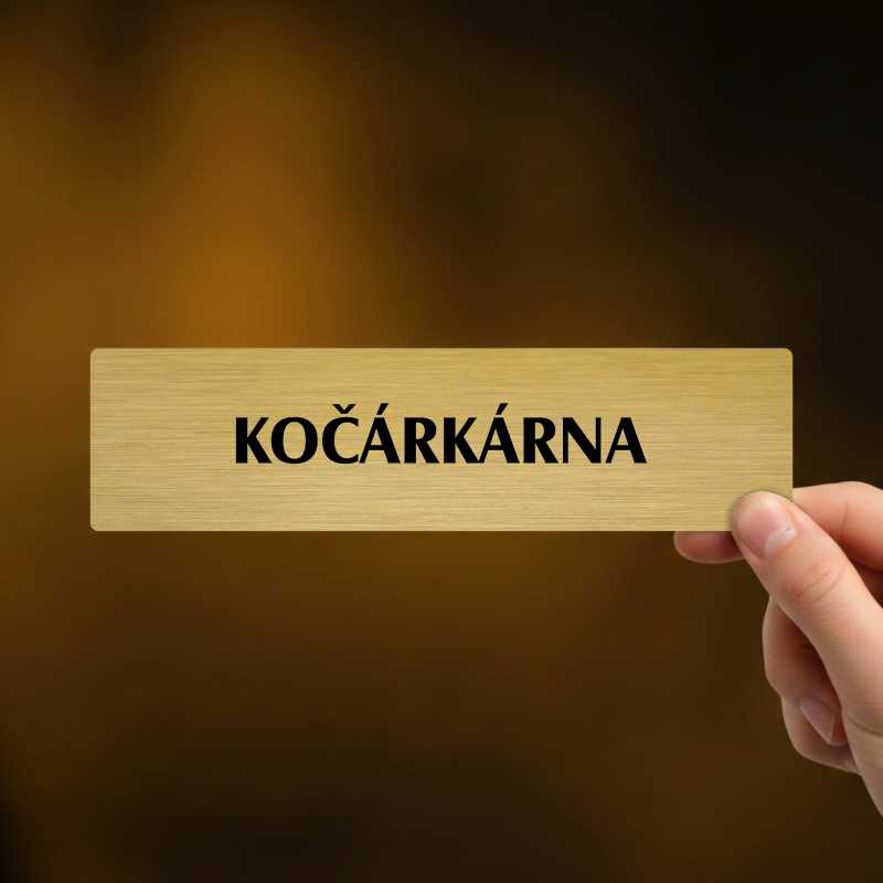 Kočárkárna, popiska, 180x45mm